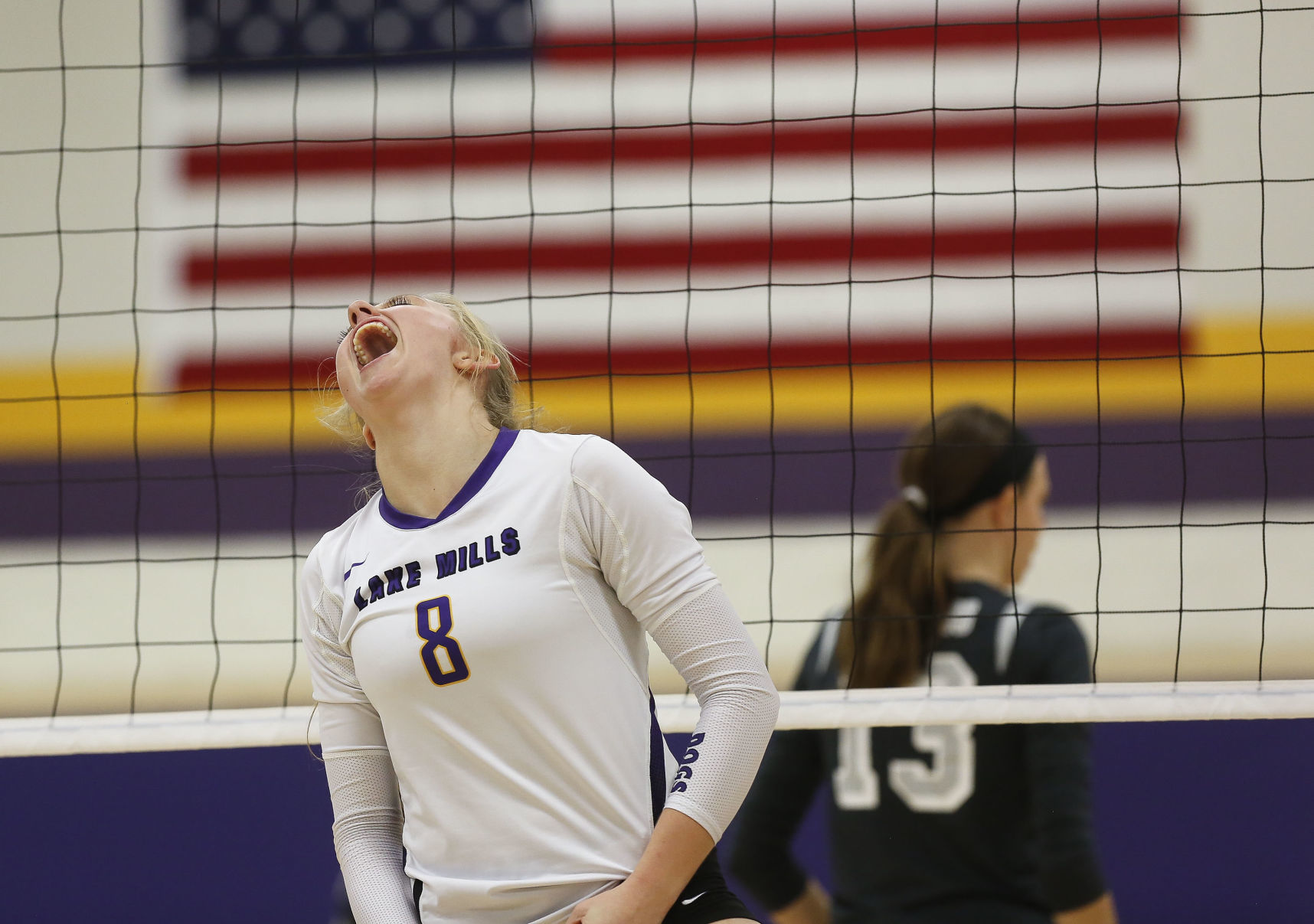 VBall Lake Mills vs. Forest City 13